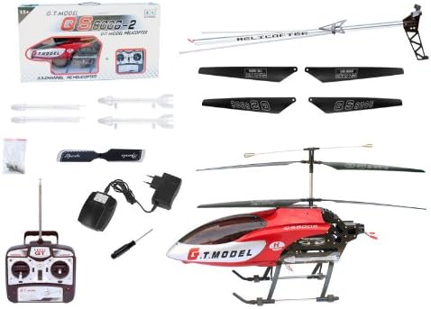 TMS® Red 53'' GT QS8006 Extra Large 3.5 Ch RC Coaxial Helicopter Builtin GYRO 2 Speed