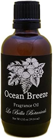 Ocean Breeze Fragrance Oil - 59.14 ml, 2 Fluid Ounce - Summer Scents - Premium Grade Fragrance Oil - Soap Making - Body Wash - Bubble Bath - La Bella Botanicals