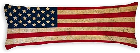 Tamengi Physique Pillow Cowl,Classic American Flag Pillow Cowl, Lengthy Pillowcase with Zipper Closure, Bedding Bed room Decor Dwelling Present