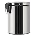 Juvale Stainless Steel Trash Can - Step Trash and Recycling Bin for Bathroom, Living Room, Office - 10.75 Inches in Height, 8 Inches in Diameter