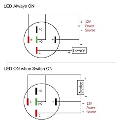 Taien Momentary Push button Switch 19mm 3/4" 1NO1NC