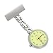 ShoppeWatch Nurse Lapel Pin Watch 24hr Military Time Analog FOB Green Dial NW-232