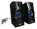 Getttech Stereo Speakers 2.0 for pc Compact and Portable in-line Audio controler Black/Blue (sk1000)thumb 2