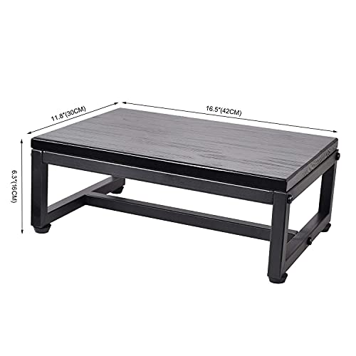 Black Step Stool, Solid Portable Step Stool by ECROCY Holds Up to 400