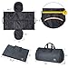 Carry on Garment Bag Large Duffel Bag Suit Travel Bag Weekend Bag Flight Bag with Shoe Pouch for Men Women (Black)