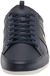 Lacoste mens Chaymon Sneaker, Navy/Black, 9 US