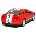 5" 2007 Shelby GT500 1:38 Scale (Red/White Stripes)
