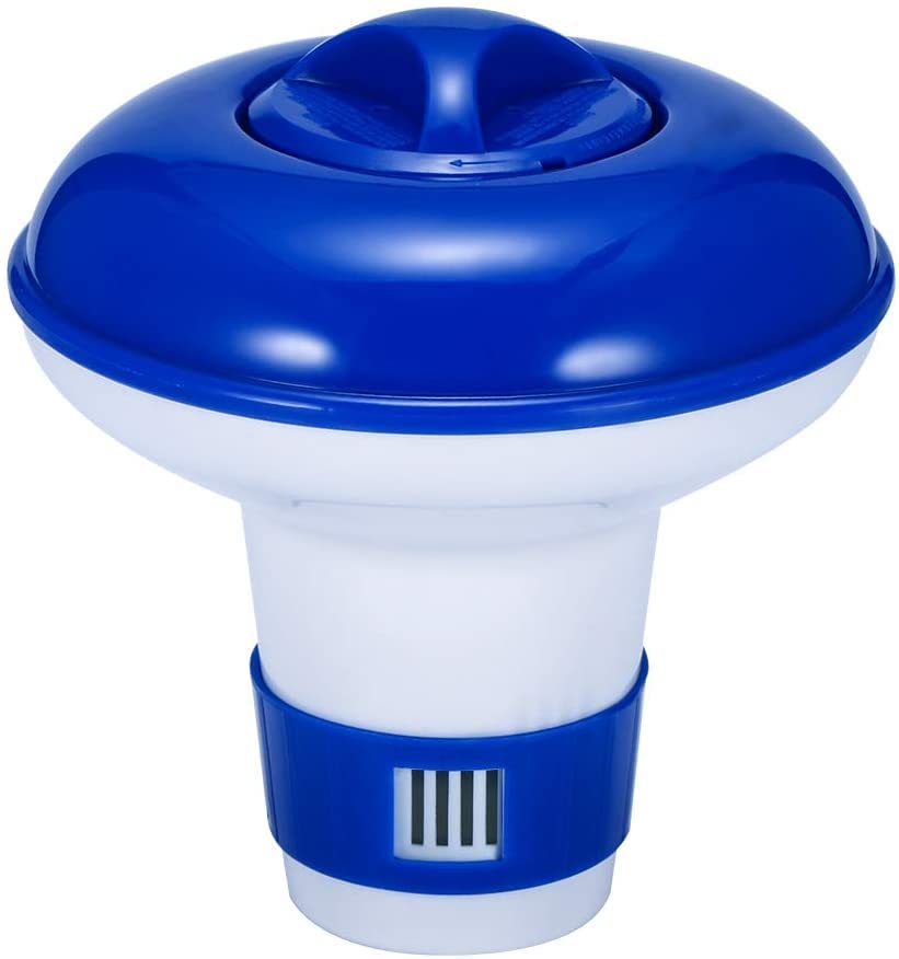 Floating Chlorine Dispenser, Floating Dispenser Chlorine Tablets for Tub Swimming Pool, Adjustable Release Tablet Floater for Indoor Outdoo