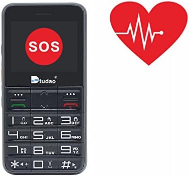 Dtudao GSM Elderly GPS Cell Phone Tracker with SOS,FDA Certified Heart Beat,Oxygen Monitor,Pedometer,Perfect for Senior, Teenagers and Outdoor Sports Adventures - a Waterproof Pouch Giveaway (Black)