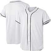 Baseball Jersey for Men and Women, Baseball Shirts for Custom Button up Shirt,Hipster Hip Hop Sports Uniforms