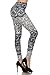 Leggings Depot Ultra Soft Women's Popular Best Printed Fashion Leggings Batch10 (Plus (Size 12-24), Fine China)