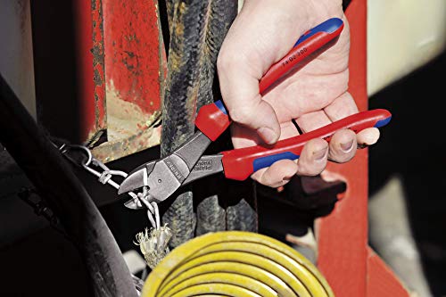 KNIPEX Kraft-Seitenschneider mit Comfort-Griffen schwarz atramentiert 200 mm, 74 02 200 – Bild 6