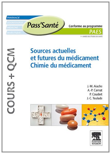 Sources actuelles et futures du médicament, chimie du médicament
