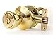 Lion Locks LIO0107 Tulip Keyed Entry Door Knob, Polished Brass, Gold