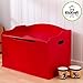 KidKraft Austin Wooden Toy Box/Bench with Safety Hinged Lid - Red, Gift for Ages 3+, Amazon Exclusive