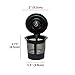 Kicoco Reusable K Cups, 12 Packs Reusable Coffee Filters Reusable Coffee Pods Stainless Mesh for Keurig Brewers 1.0 or 2.0 Machine - Eco Friendly Stainless Steel Mesh Filter (Black)