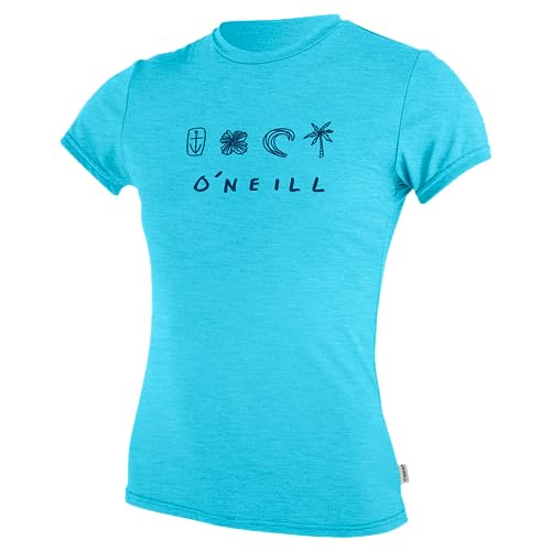 O'Neill Girl’s Hybrid Short Sleeve Sun Shirt, UPF 50+ Sun Protection, Rash Prev…