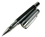 Fuliwen Carbon Fiber Gray Rollerball Pen Business Signature Gift Penwith Pen Pouch Set