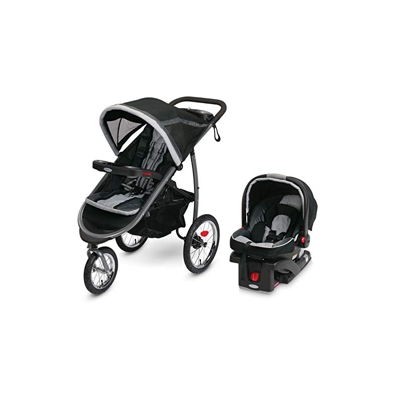 Graco FastAction Fold Jogger Travel System | Includes the FastAction Fold Jogging Stroller and SnugRide 35 Infant Car…