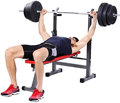IOOkME-H Olympic Weight Bench Adjustable Workout Bench Abdominal Lifting Exercise Gym Bench Folding Strength Training Flat for Fitness Exercise