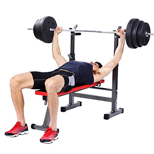 IOOkME-H Olympic Weight Bench Adjustable Workout Bench Abdominal Lifting Exercise Gym Bench Folding Strength Training Flat for Fitness Exercise