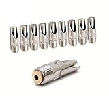 Baimeixun Pack of 10 Stainless Steel NPT 1/2" Automatic Pig Nipple Drinker for Sows Piglets Drinking