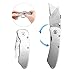 Box Cutter -Folding Utility Knife - Heavy Duty Box Cutter Utility Blade With 10 Replaceable Stainless Steel Blades For Quick Change and Lock Design, Belt Clips.