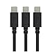 RND Apple Certified Lightning USB 1.5ft Cable (3-Pack) for iPhone (10, X, 8, 8 Plus, 7, 7 Plus, 6, 6 Plus, 6S, 6S Plus, 5, 5S, 5C, SE) iPad (Pro, Air, Mini) and iPod (1.5 feet/.5M/Black)