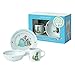 Wedgwood Boy's Peter Rabbit 3-Piece Plate, Bowl and Mug Set, White and Blue