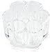 Ikee Design Acrylic Flower Cosmetic and Makeup Brush Holder with 12 Spaces