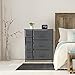 Sorbus Dresser with 7 Drawers - Chest Organizer Tower Unit with Steel Frame, Wood Top, Easy Pull Fabric Bins - Storage Furniture for Bedroom, Hallway, Closet & Office Organization