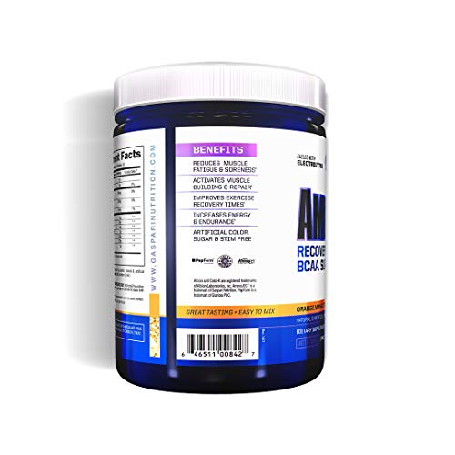Gaspari Nutrition Amino Last Fitness Powder, Orange Mango Twist, 420 Gram - Thumbnail 2