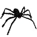 Aekce Halloween Creepy Giant Spider Decor, 75cm Scary Large Realistic Hairy Spider for Indoor, Outdoor, Window, Roof, Tree, Yard, Costume Party Decoration(Black)