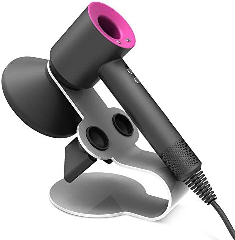 Resolute Hair Dryer Stand Holder, Aluminum Alloy Magnetic Stand Bracket Mount Holder, Diffuser And Two Nozzles For Dyson (Installation Free) [Energy Class A]