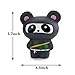 WATINC 2Pcs Jumbo Squishy, Kawaii Ninja Panda & Ninja Fox Sweet Scented Squishy for Kid Toy, Lovely Toy, Stress Relief Toy, Decorations Toy Gift Fun