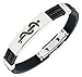 SEVERE ALLERGIES - EPIPEN CARRIED-Medical Alert Bracelet Medi-Tag Black/Brown Rubber Stainless Steel Medical ID Band by Medi-Tag