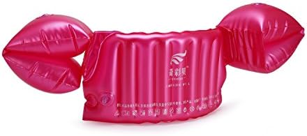 AMOMO Child Kids Life Jacket Swim Vests Floatation Vest Swim Trainers Arm Bands Rings Floats,Raspberry Sorbet