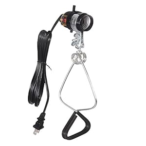 Simple Deluxe 18/2-Gauge Brooder and Heat Clamp Lamp UL Listed with Bakelite Socket 150 Watt 6 Foot Cord