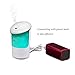 USB Car Essential Oil Diffuser Air Refresher Portable Aromatherapy Ultrasonic Humidifier with 7 Color LED Lights for Travel Vehicle Office Home