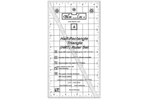 Bloc Loc~Half Rectangle Triangle Large 2-1 Acrylic Ruler