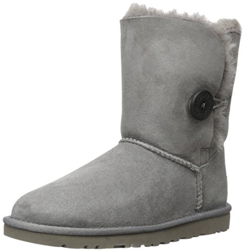 UGG Australia Womens Bailey Button Boots,Grey 5 USA