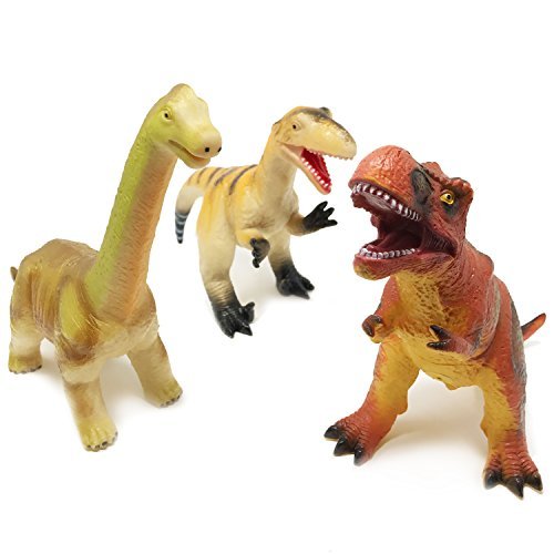 Boley Jumbo Dinosaur Toy Set - 3 Pack Big Soft