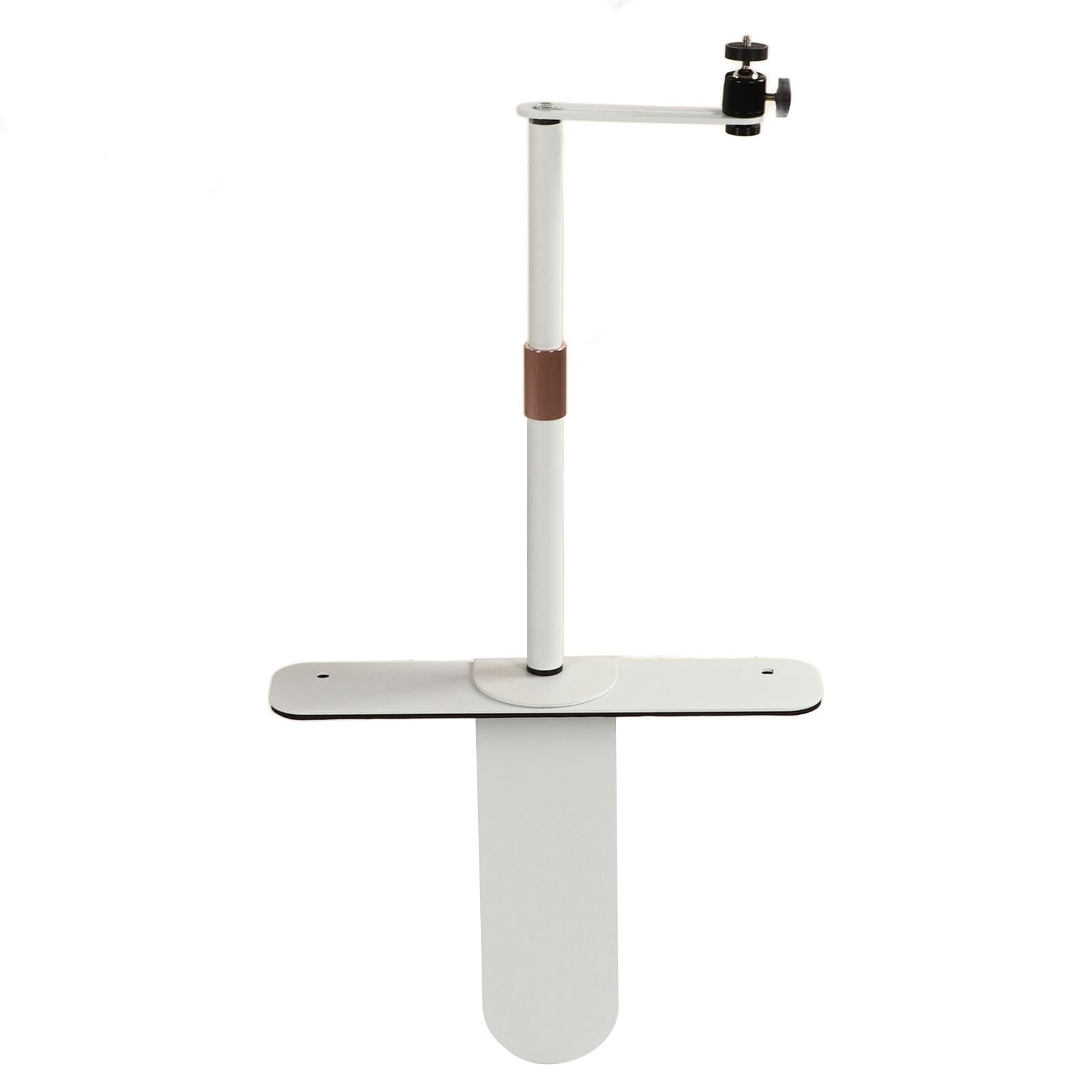 Zerodis Projector Stand, Adjustable Height 9.4" to 15.7", Portable, Heavy Duty Metal, Compatible with Most Projectors, Mobile Phone Clip, Camera, Head