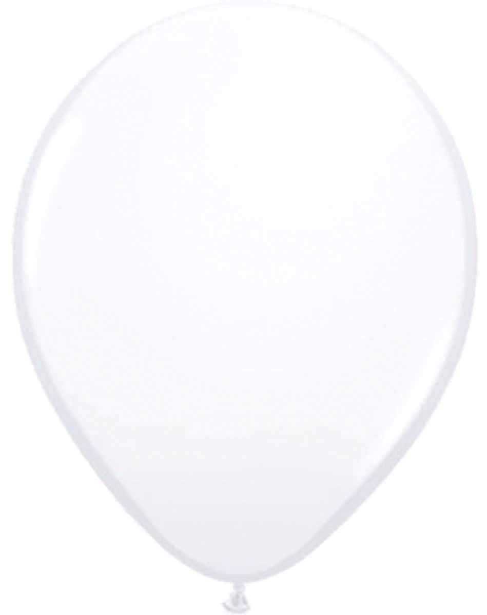 Folat 08104 White Balloons 30 cm-100 Pieces