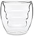 Curva Artisan Series Double Wall Beverage Glasses and Tumblers – Set of 4 Unique 8 oz Thermo Insulated Drinking Glasses