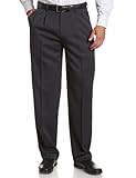 Perry Ellis Men's Portfolio Double Pleated Micro Melange Pant, Twilight, 34x32