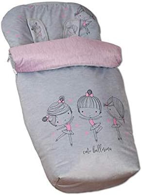 Babyline 2000660 Unisex Pushchair Footmuff, Ballerina - Image 3