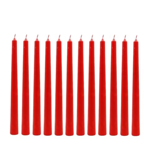 Hosley Unscented Red Taper Candles
