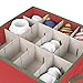 Holiday Ornaments Storage Cube with 64 Individual Compartments - Made with Non-Woven Polypropylene Fabric - Removable Top and Convenient Handle.