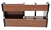 Executive Office Solutions Wooden Desk Organizer - 1 Drawer, 2 Mail/File/Paper Holders, 4 Compartments for Office Supplies and Desk Accessories Cherry/Black (EOS-WO5)